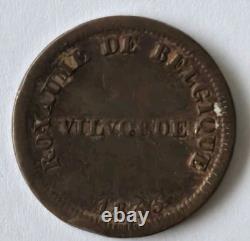 Lot 142, Belgique, pièce de prison, 1 centime 1833 TRÈS RARE! VILVORDE