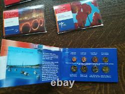 Lot 5 Coffrets PAYS-BAS dont euro Mini BU Très rare 8 pièces 1998 à 2002