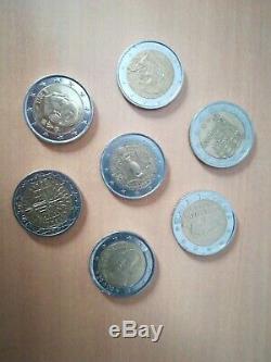 Lot de pièces de 2 euros très rares