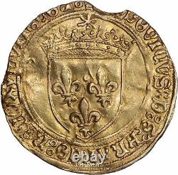 Louis XII Écu d'or au soleil de Provence Tarascon Très rare