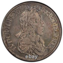 Louis XIII Ecu de Warin 60 Sols 1643 Paris très bel exemplaire patine rare