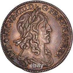 Louis XIII Quart d'écu 1642 Paris Premier poinçon de Warin Splendide très rare