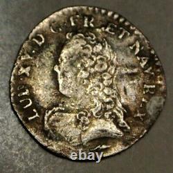 Louis XV 1/20 Ecu 1727 X+amiens Ttb Tres Rare Monnaie