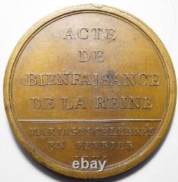 Louis XVI Tres Rare Medaille Actes De Bienfaisance De Marie-antoinette 1779