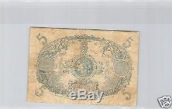 Martinique 5 Francs Nd (1922-1929) Alphabet A. 132 Pick 6 A Tres Rare