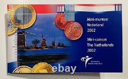 Miniset Officiel Coffret 8 Pièces BU Euro 2002 Pays-Bas Format 1/2 Très Rare