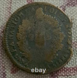 Monnaie 2 sols 1792 M Toulouse Louis XVI tres rare