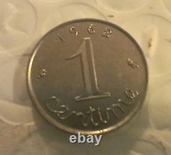 Monnaie De 1 Centime Épis Tres Recherchée Et Rare 1963 Acier