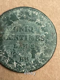 Monnaie Fautée 5 Centimes Dupré CNIQ an8/ 5 BB /A TRES RARE