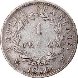 Monnaie, France, Napoléon I, Franc, 1810, Marseille, Très rare, TB+, Argent