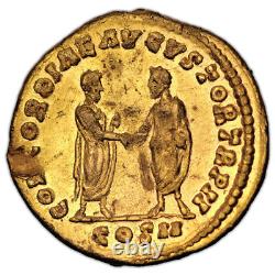 Monnaie Romaine Lucius Verus Aureus or tête gauche Très rare