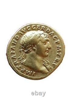 Monnaie, Trajan, Aureus, 113, Rome, Très rare, TTB, Or