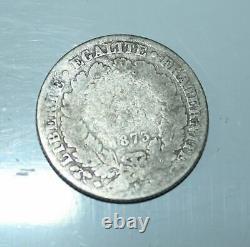 Monnaie argent france 50 centimes 1873 K ceres très rare état B