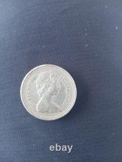 Monnaie one POUND Elisabeth II, 1983 TRES RARE Royaume-uni