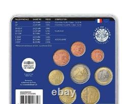 NOUVEAU Miniset 2022 France 20 ans de l'Euro Très Rare 500 Exemplaires! EPUISE