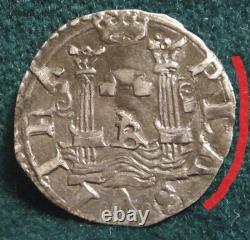 Naples Carlo V Cinquina Argent Var. Légende + 6° Période Au Renvers Très Rare