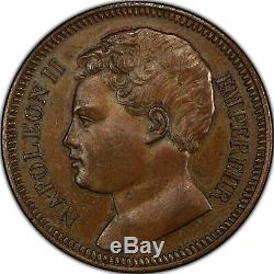 Napoléon II Essai de 5 Francs 1816 bronze Superbe PCGS SP62 BN très rare