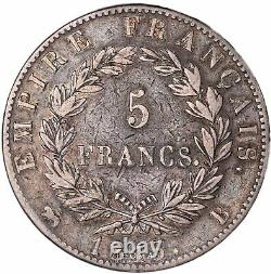 Napoléon Ier 5 francs 1815 B Rouen Les cent jours Très rare