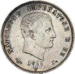 Napoleone 5 Lire 1811 Venezia très rare superbe Qualité