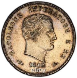Napoleone 5 Lire 1812 Venezia superbe Qualité très rare magnifique monnaie