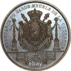 O6006 TRES RARE Médaille Intendance Garde Meuble Charles X Desnoyers SPL FDC