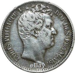 O8764 Très Rare 1 Franc Louis Philippe 1831 I Limoges Argent TTB