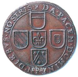 Philippe IV États De Lille 1634 Très Rare Superbe Jeton En Cuivre Van Hende 432