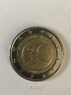 Pièce 2 Euro EIRE FAUTÉE. AEA1999-2009 EMU. TRÈS RARE