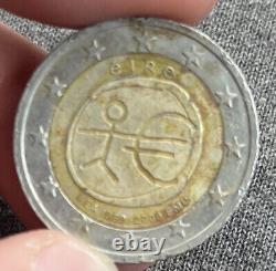 Pièce 2 Euro EIRE FAUTÉE. AEA1999-2009 EMU. TRÈS RARE