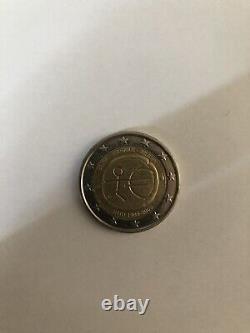 Pièce 2 Euro EIRE FAUTÉE. AEA1999-2009 EMU. TRÈS RARE