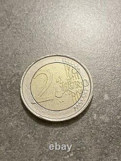 Pièce 2 Euro Trés Rare Dante Alighieri Italie 2002 ´´´ Fautée ´´