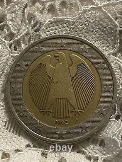 Pièce 2 Euros Allemagne 2002 Lettre A. Très Rare. Prix Conforme au Marché