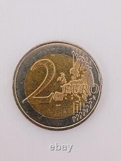 Pièce 2 euros commémorative François Mitterrand FRANCE 2016. Fautée. Très Rare