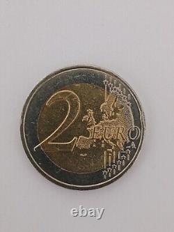 Pièce 2 euros commémorative François Mitterrand FRANCE 2016. Fautée. Très Rare