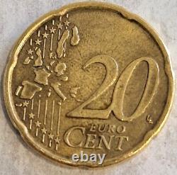 Pièce 20 Cent Euro Finlande 2001 très Rare fauté