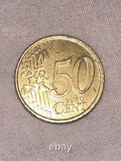 Pièce 50 centimes d'euros de monnaie Espagne Année 2000 Très RARE