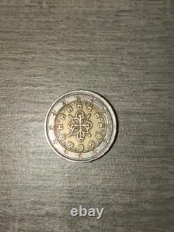 Pièce De 2 Euros, très bon état, rare. Portugal 2002, sceau du roi, Alphonse 1er