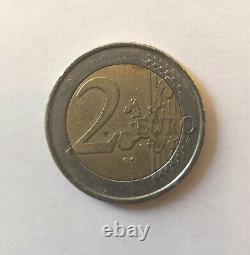 Pièce De 2 Euros, très rare (Fauté). Portugal 2002 RARE