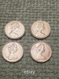 Pièce Monnaie 2 New Pence Élisabeth II 1971 très Rare