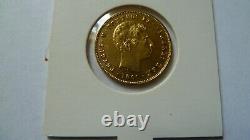 Piece Or 5000 Reis Portugal 1860 Pedro V Tres Rare Excellent Etat