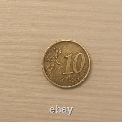 Piece Tres rare 10 centimes euros 2002