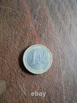 Pièce de 1 Euro très rare, Roi Espana, Juan Carlos datant de 2002