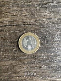 Pièce de 1 euros allemande de 2002 tirage D'Aigle Fédéral très rare L'être G