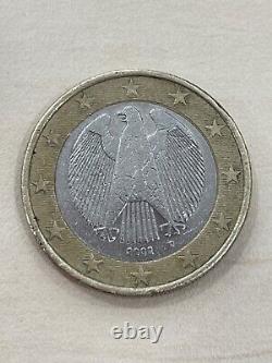 Pièce de 1 euros allemande de 2002 tirage D aigle très rare et très recherchée
