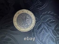 Pièce de 1 euros allemande de 2002 tirage d'aigle Fédéral très rare
