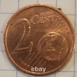 Piece de 2 euro cent italie trés rare