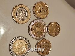 Pièce de 2 euros allemande de 2002 très rare avec un J + autres pièces rares
