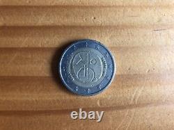 Pièce de 2 euros rare bonhomme uem nederland / très bon état