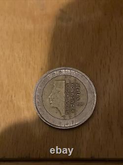 Pièce de 2 euros très rare Béatrix Koningin Der Nederlanden 2000