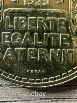 Pièce de 20 Francs TURIN. Année. 1929. ESSAI Cupro-Aluminium. Très RARE